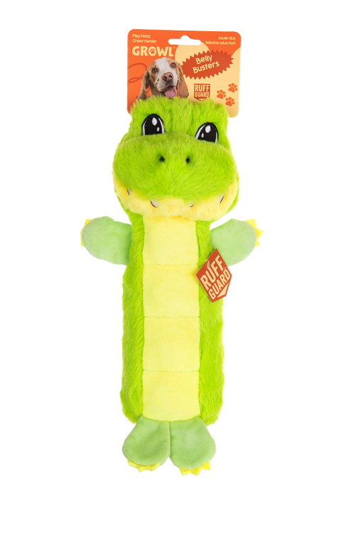 Growl Belly Busters Gary – Alligator en peluche pour chien