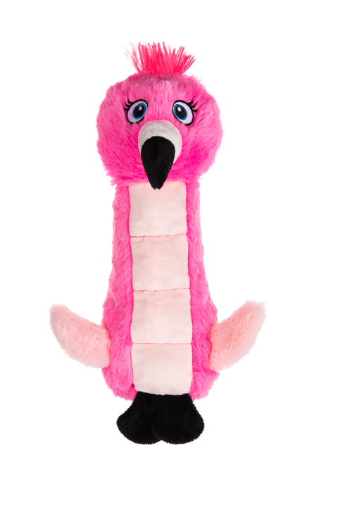 Growl Belly Burdz Fiona – Flamant rose en peluche pour chien