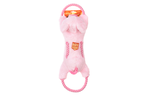 Growl Haystackerz Puddles – Cochon en peluche avec corde