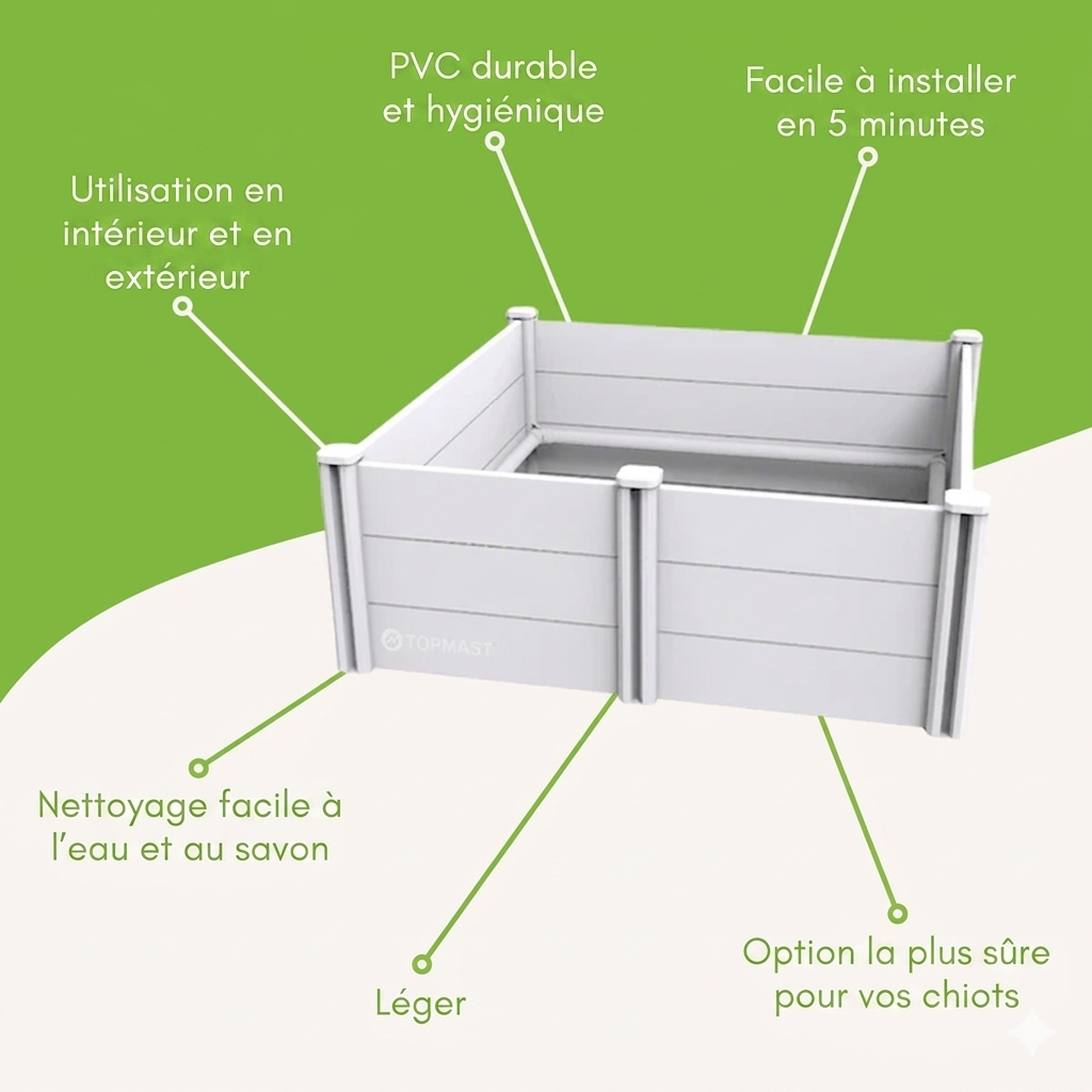Caisse de mise bas Topmast en PVC rigide TOPMAST