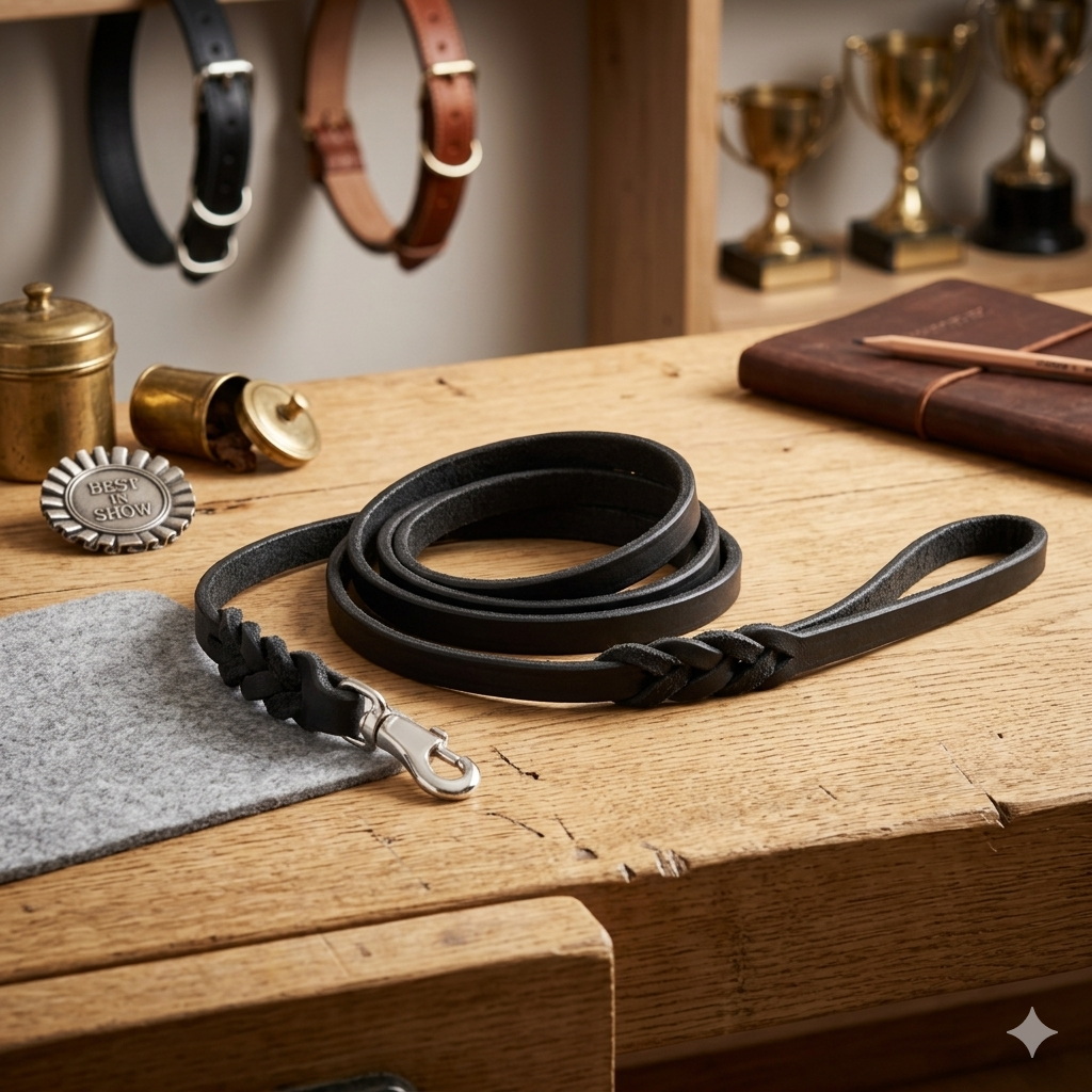Spotted! Pro – Laisse d’Exposition en Cuir Haut de Gamme noir Spotted! Pro