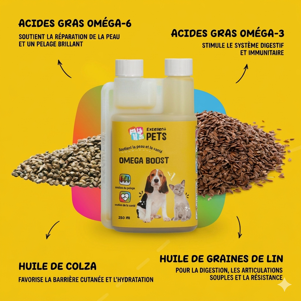 Huile oméga Excellent Pets Omega Boost Excellent Pets