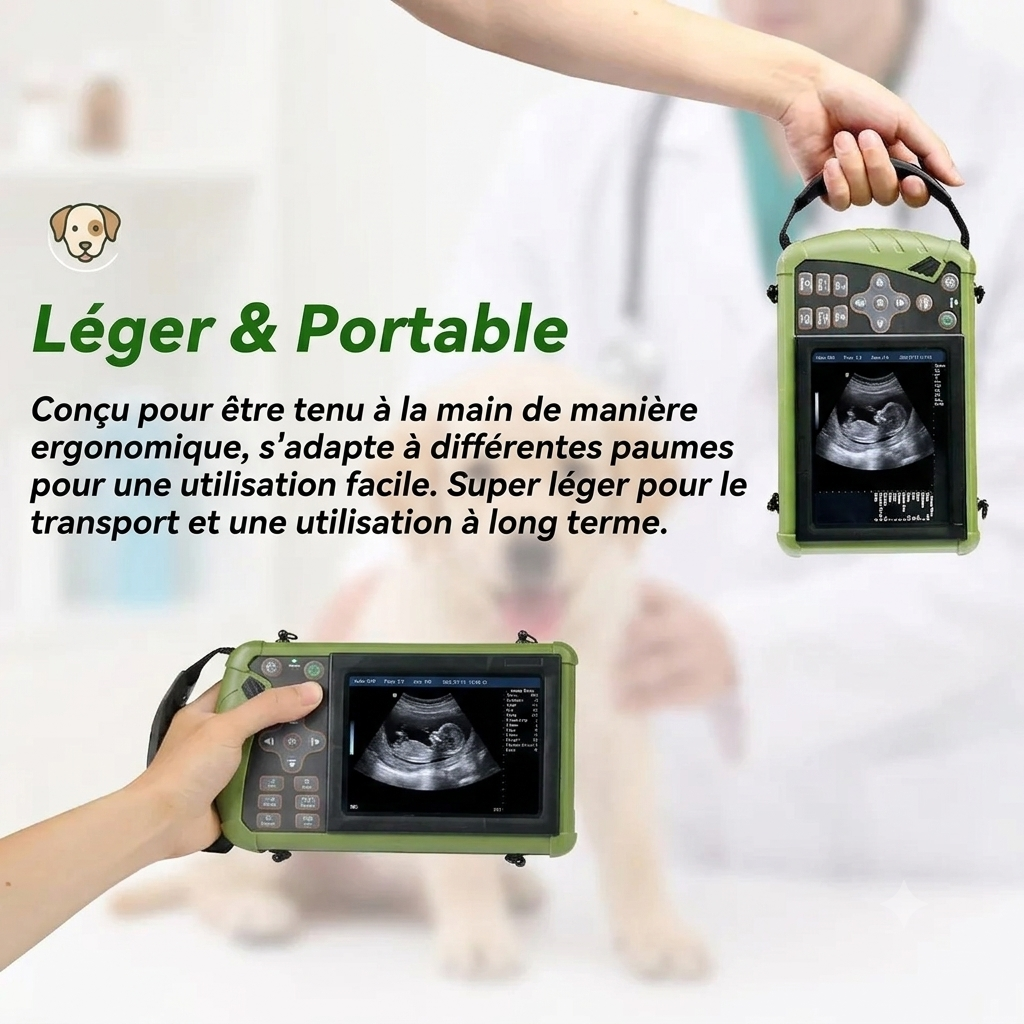 Échographe vétérinaire portable 5,6" pour chiens, moutons et porcs Trufféo