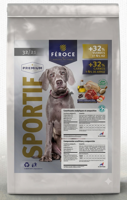 Féroce Performance 32/21 – Croquettes chien actif 15 kg