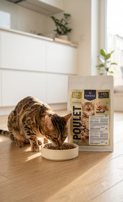 Croquettes Chat Féroce Super Premium Poulet Féroce