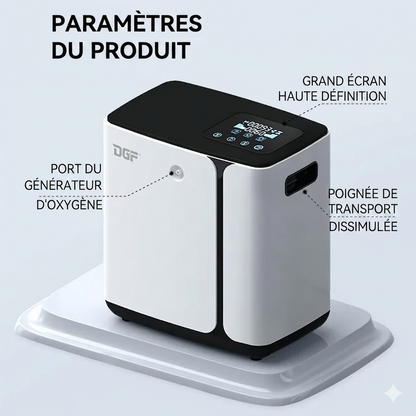 Concentrateur d'oxygène réglable de 8L Trufféo