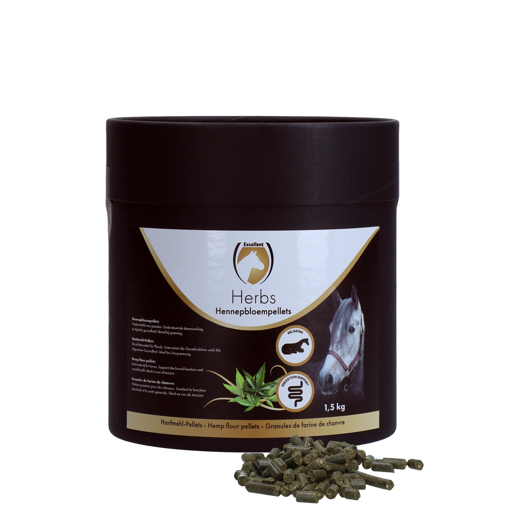 Excellent Horse Herbs Hemp Flour Pellets 1.5 kg