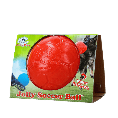 Ballon Jolly Soccer Ball pour chien — 15 cm, orange vanille
