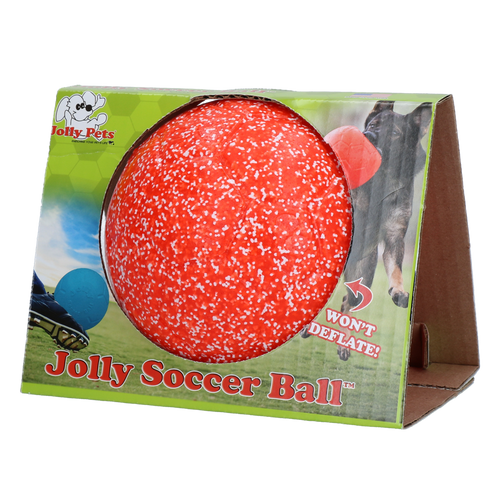 Jolly Pets Soccer Ball orange/blanc S 15 cm