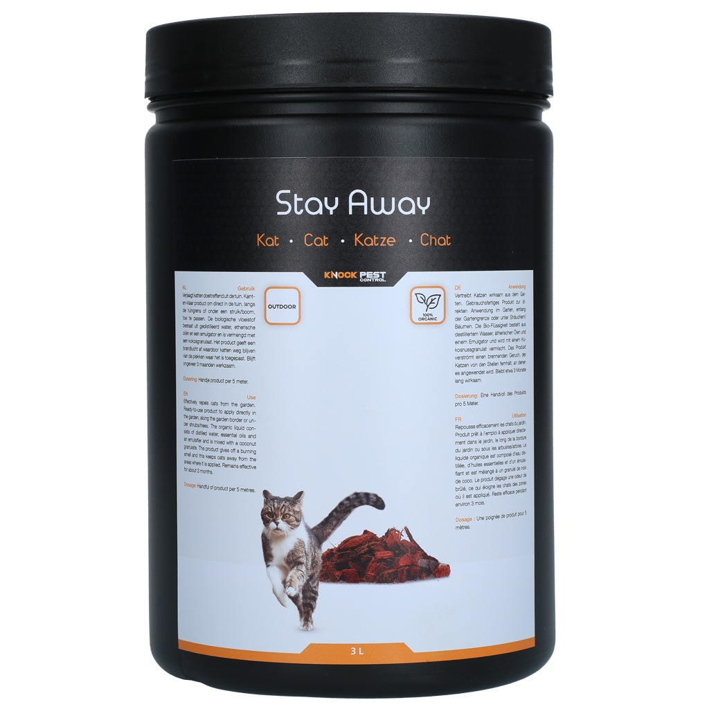 Répulsif Chats de Jardin Knock Pest Stay Away – Tous Formats Knock Pest