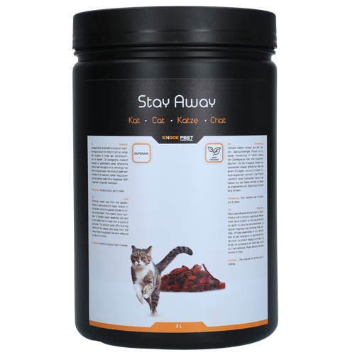 Répulsif Chats de Jardin Knock Pest Stay Away – Tous Formats