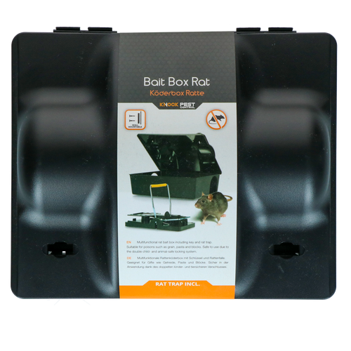 Knock Pest Baitbox Rat/Mouse Dual bait with rat trap