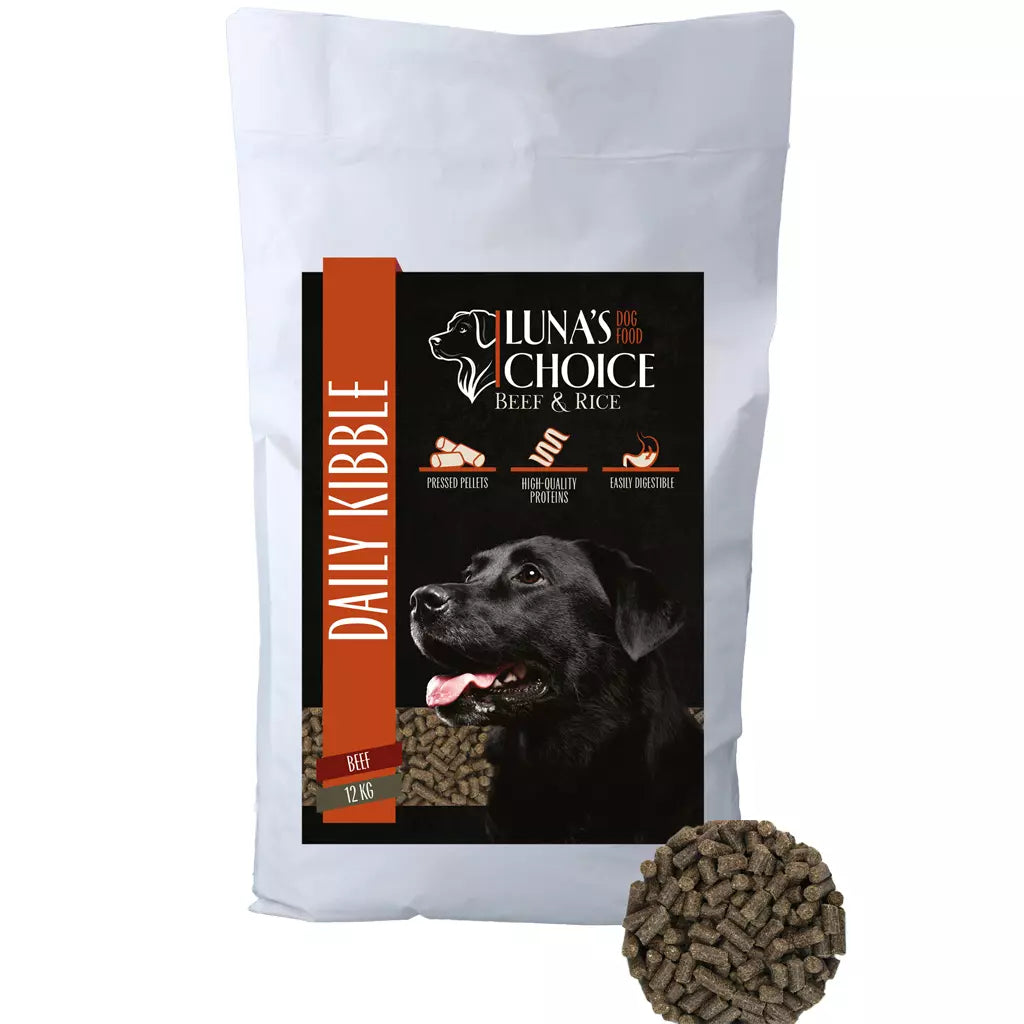 Croquettes pressées Luna's Choice Bœuf/Riz 12 kg Luna's Choice