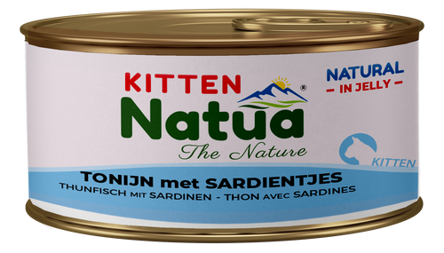 Pâtée pour chaton Natua en gelée — Boîte 85 g & sachet 70 g