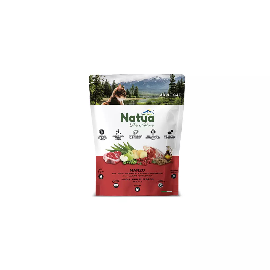 Croquettes Natua pour chat adulte au bœuf Natua