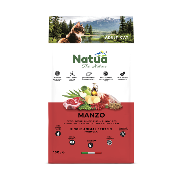Natua Dry Adult Cat Beef 1500g