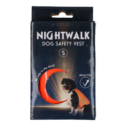 Gilet de sécurité réfléchissant Nightwalk orange pour chien