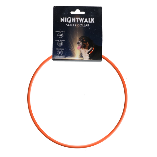 Collier de sécurité de nuit Orange