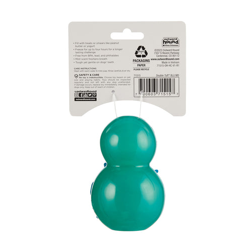 Outward Hound Double-Tuff – Jouet à garnir bleu M