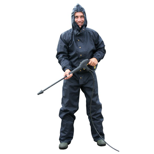 Kerbl Washing Overall with Hood Dark Blue – All Sizes
