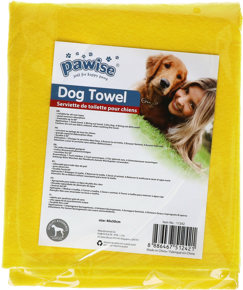 Serviette absorbante Pawise pour chien