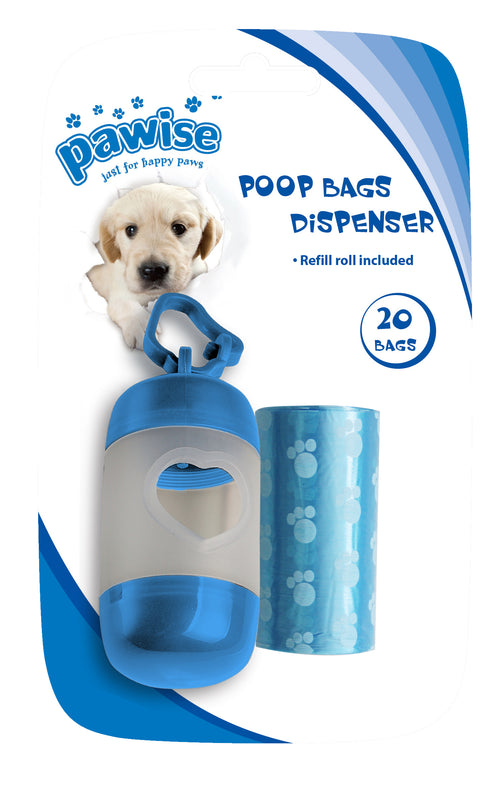 Distributeur de sacs à déjections chien avec 40 sacs