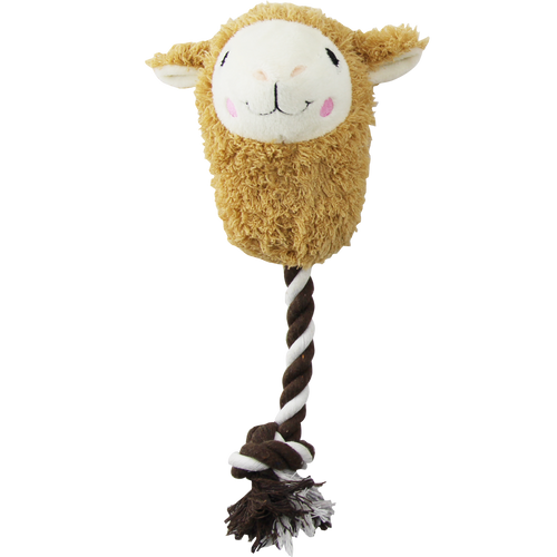 Pawise – Peluche alpaga avec corde pour chien