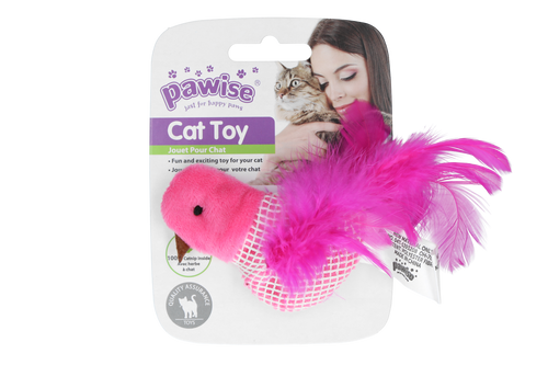 Pawise – Oiseau doux avec cataire et plumes pour chat