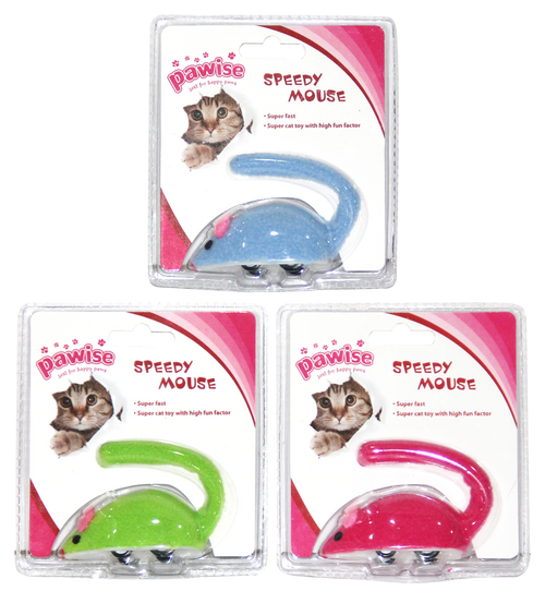 Pawise Speedy Mouse – Souris mécanique pour chat – 9 cm