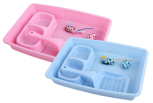 Pawise – Kit complet pour accueillir votre chaton - Bleu