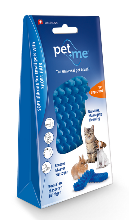 Pet+Me Cat Hair Brush Short hair Blue