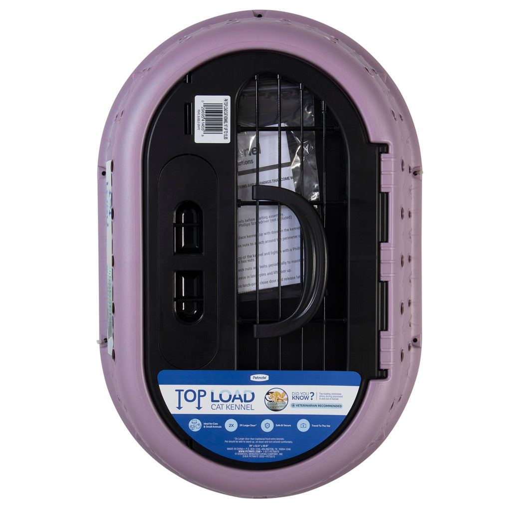 Petmate Top Load Cat Kennel Pearl Bubble Grape