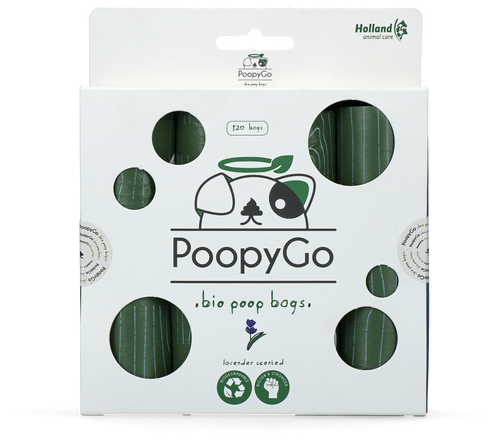 PoopyGo Eco-friendly 120 pcs (8x15 bags) Lavender scented