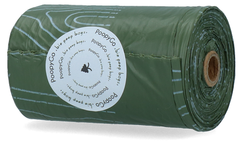 Sacs à déjections biodégradables PoopyGo — Lavande - 30 rouleaux de 15 sacs