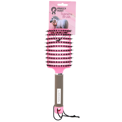 Paardenpraat Horse Supreme Borstel Pink