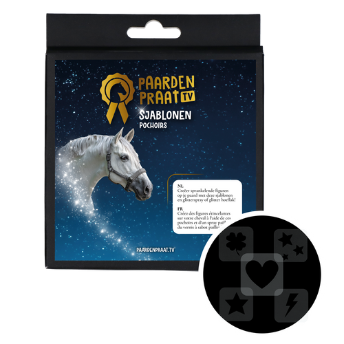 Kit de pochoirs Paardenpraat TV – 5 pièces
