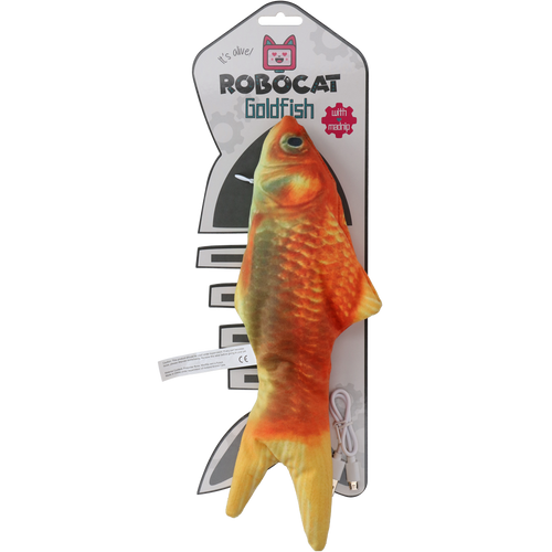Robocat Fish – Poisson interactif rechargeable pour chat 30 cm