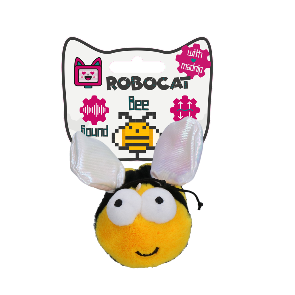 Robocat – jouet interactif pour chat, modèle Abeille