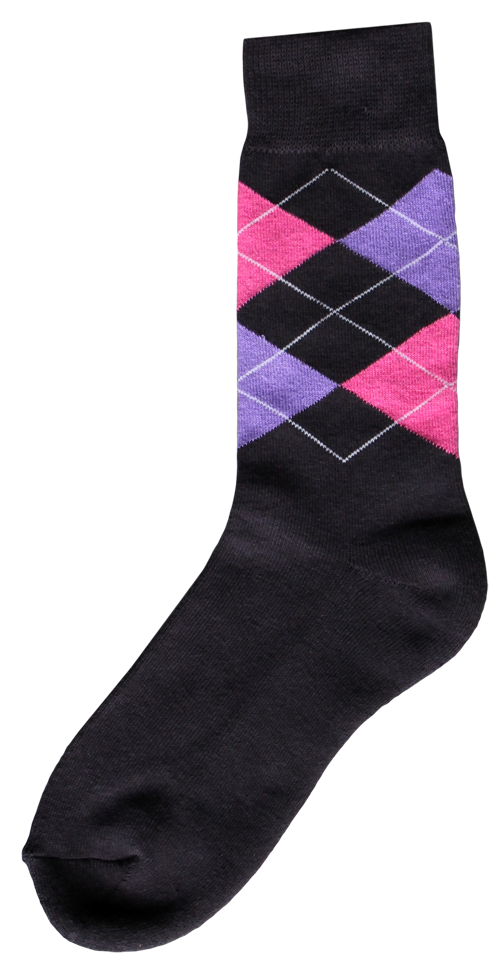 Chaussettes d'équitation gris/rose/violet – Taille 43-46