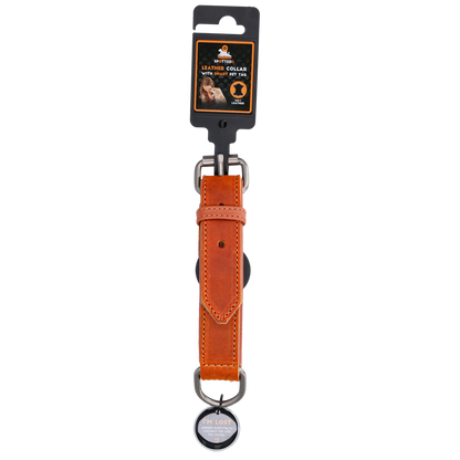Spotted! Pro Leather Collar Cognac 3 x 65 cm