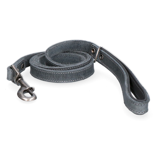 Spotted! Pro – Laisse pour Chien en Cuir Premium 1,8 × 130 cm Gris