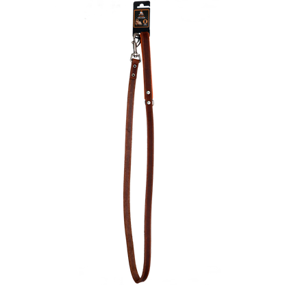 Spotted! Pro Leather Dog Leash Brown