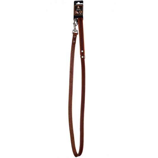 Spotted! Pro Leather Dog Leash Brown