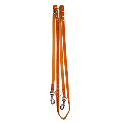 Spotted! Pro Leather Training Leash Cognac 2 x 250 cm