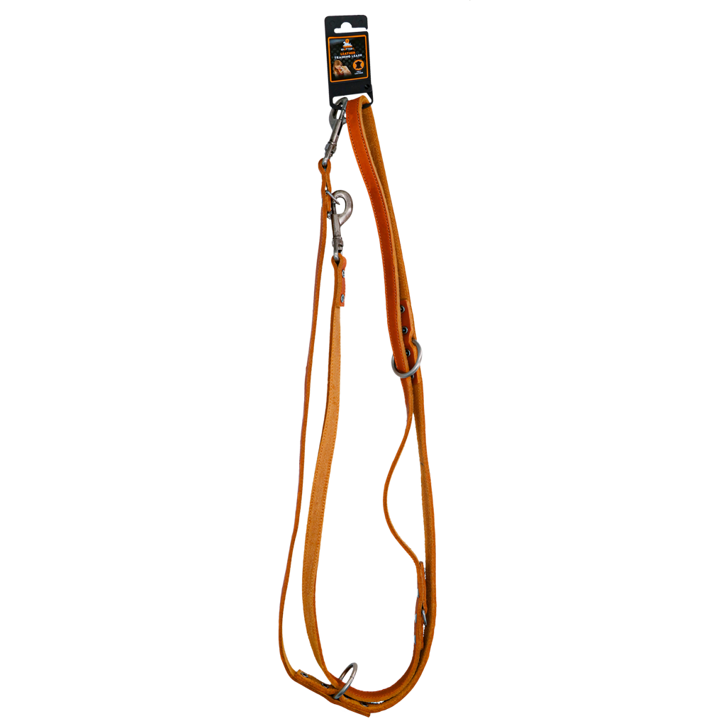 Spotted! Pro Leather Training Leash Cognac 2 x 250 cm