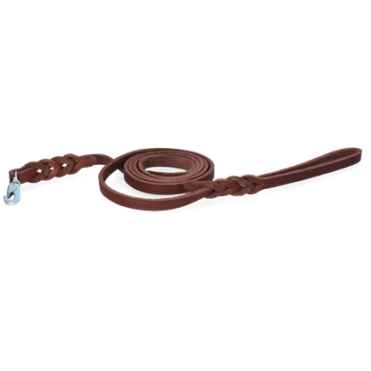Spotted! Pro Leather Show Leash Brown 1.8 x 180 cm (Clip Hook)