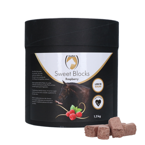 Excellent Horse Sweet Blocks Framboise – Friandises pour Chevaux 1,2 kg