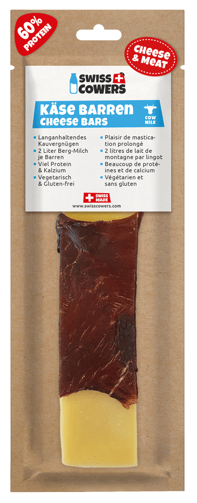 SwissCowers – Barre de fromage Black Angus L 80 g