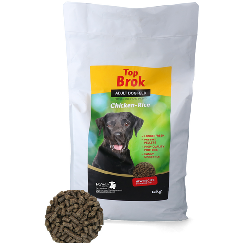 Croquettes pressées Topbrok Poulet & Riz chien adulte