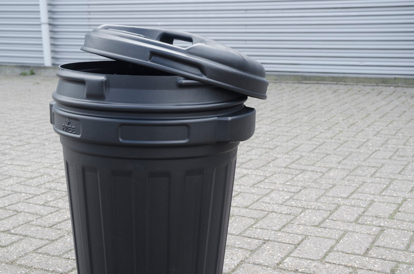 Storage Bucket with lid 70 litre Black